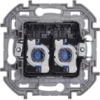 Двойная розетка RJ 45 категория 6 UTP INSPIRIA антрацит
