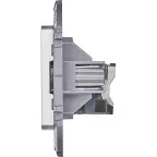 Информационная розетка RJ 45 категория 6 UTP INSPIRIA алюминий