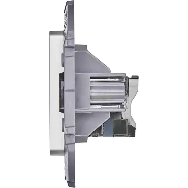Информационная розетка RJ 45 категория 6 UTP INSPIRIA алюминий