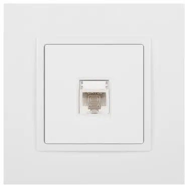 Розетка Elegance 14-3107-01М RJ45, белый матовый