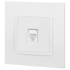 Розетка Elegance 14-3107-01М RJ45, белый матовый