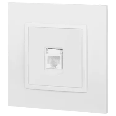 Розетка Elegance 14-3107-01М RJ45, белый матовый