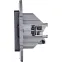 Двойная розетка RJ 45 категория 6 UTP INSPIRIA антрацит