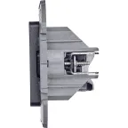 Двойная розетка RJ 45 категория 6 UTP INSPIRIA антрацит