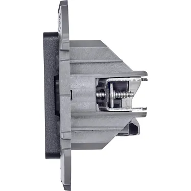 Двойная розетка RJ 45 категория 6 UTP INSPIRIA антрацит
