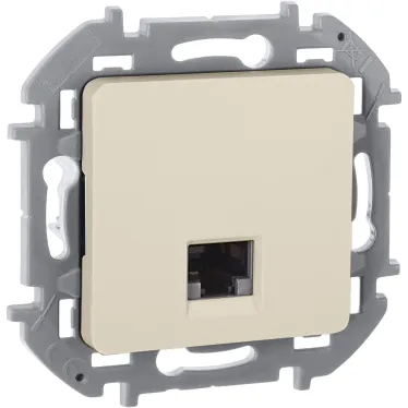 INSPIRIA розетка информационная RJ 45 категория 5e UTP слоновая кость