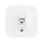 Quteo Розетка компьютерная RJ45 категория 5е UTP наружная белая