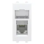 Компьютерная розетка "Белое облако" "Avanti" RJ-45 модульная, кат. 6, 1 мод | 4400291 | DKC