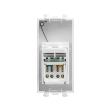 Компьютерная розетка "Белое облако" "Avanti" RJ-45 модульная, кат. 6, 1 мод | 4400291 | DKC