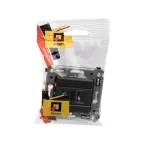 Компьютерная розетка RJ-45 в стену, кат.6А одинарная, "Avanti", "Черный матовый" | 4412373 | DKC