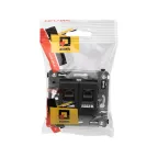 Компьютерная розетка RJ-45 в стену, кат.6А двойная, "Avanti", "Черный матовый" | 4412374 | DKC