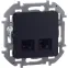 INSPIRIA розетка двойная RJ 45 категория 5e UTP антрацит