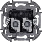 INSPIRIA розетка двойная RJ 45 категория 5e UTP антрацит