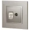 Розетка Elegance 14-3110-16 RJ45+TV, титан