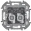 INSPIRIA розетка двойная RJ 45 категория 5e UTP слоновая кость