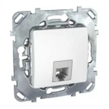 Unica Белый Розетка ТЛФ 1-ая 4 контакта | MGU5.492.18ZD | Schneider Electric