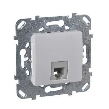Unica Белый Розетка ТЛФ 1-ая 4 контакта | MGU5.492.18ZD | Schneider Electric