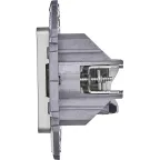 Двойная розетка RJ 45 категория 6 UTP INSPIRIA алюминий