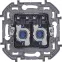 Двойная розетка RJ 45 категория 6 UTP INSPIRIA алюминий