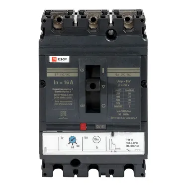 Автоматический выключатель ВА-99C (Compact NS) 160/16А 3P 36кА EKF | mccb99C-160-16 | EKF