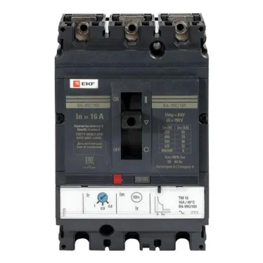 Автоматический выключатель ВА-99C (Compact NS) 160/16А 3P 36кА EKF | mccb99C-160-16 | EKF
