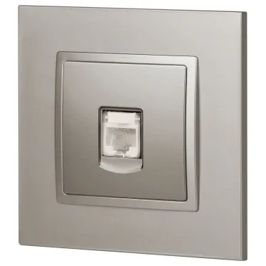 Розетка Elegance 14-3107-16 RJ45, титан