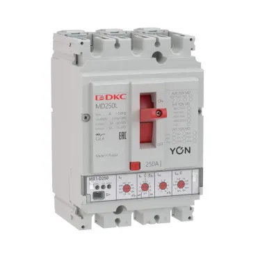 Выключатель автоматический в литом корпусе YON MD160H-MR1 | MD160H-MR1 | DKC
