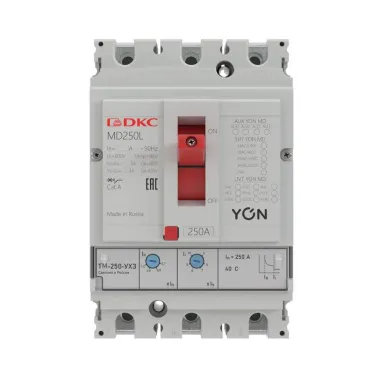 Выключатель автоматический в литом корпусе YON MD250N-TM063 | MD250N-TM063 | DKC