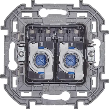 Двойная розетка RJ 45 категория 6 UTP INSPIRIA слоновая кость