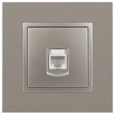 Розетка Elegance 14-3107-16 RJ45, титан