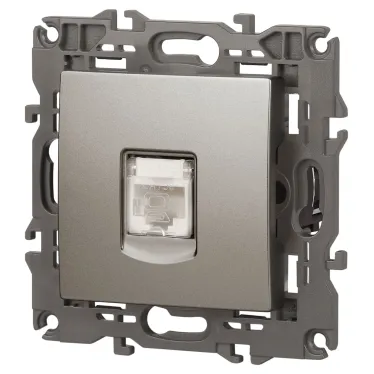 Розетка Elegance 14-3107-16 RJ45, титан