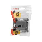 Компьютерная розетка RJ-45 в стену, кат.6А одинарная, "Avanti", "Закаленная сталь" | 4404373 | DKC