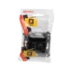 Компьютерная розетка RJ-45 в стену, кат.6А одинарная, "Avanti", "Черный квадрат" | 4402373 | DKC