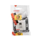 Компьютерная розетка RJ-45 в стену, кат.6 одинарная,"Avanti", "Белое облако" | 4400293 | DKC