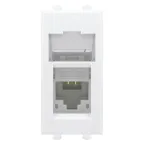 Компьютерная розетка "Белое облако" "Avanti" RJ-45 модульная, кат. 6А, 1 мод | 4400371 | DKC