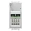 Компьютерная розетка "Белое облако" "Avanti" RJ-45 модульная, кат. 6А, 1 мод | 4400371 | DKC