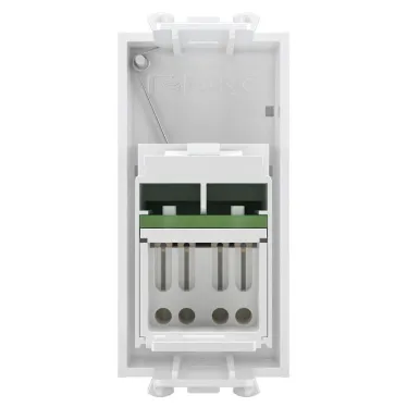Компьютерная розетка "Белое облако" "Avanti" RJ-45 модульная, кат. 6А, 1 мод | 4400371 | DKC