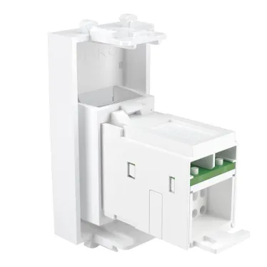 Компьютерная розетка "Белое облако" "Avanti" RJ-45 модульная, кат. 6А, 1 мод | 4400371 | DKC
