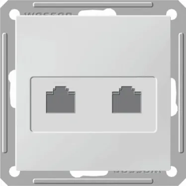 W59 Черный бархат Розетка компьютерная 2-ая RJ45 кат.5e | RSI-251KK5E-6-86 | SE