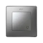 Simon 82 Клавиша с пиктограммой  "звонок" для одноклавишного выключателя, S82 Detail алюминий | 82017-93 | Simon