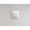ETIKA Выключатель двухклавишный белый на безвинтовые зажимы 10АХ