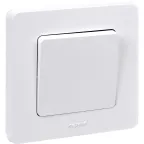 Выключатель одноклавишный - Legrand Inspiria - 10А 250В безвинтовые зажимы - белый
