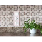 Выключатель двухклавишный - Legrand Inspiria - 10А 250В безвинтовые зажимы - белый