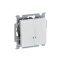 ABB Basic 55 Альп. белый Выключатель 2-клавишный с подсветкой | 1012-0-2154  | 2CKA001012A2154 | ABB