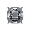 ABB Basic 55 Альп. белый Выключатель 2-клавишный с подсветкой | 1012-0-2154  | 2CKA001012A2154 | ABB
