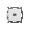 ABB Basic 55 Альп. белый Выключатель 1-клавишный с подсветкой | 1012-0-2153  | 2CKA001012A2153 | ABB