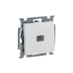 ABB Basic 55 Альп. белый Выключатель 1-клавишный с подсветкой | 1012-0-2153  | 2CKA001012A2153 | ABB