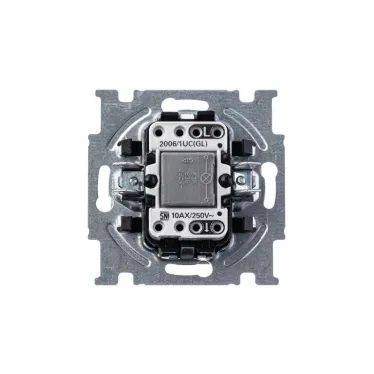 ABB Basic 55 Сл. кость Выключатель 1-клавишный с подсветкой | 1012-0-2156  | 2CKA001012A2156 | ABB