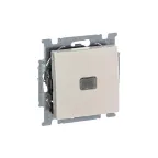 ABB Basic 55 Сл. кость Выключатель 1-клавишный с подсветкой | 1012-0-2156  | 2CKA001012A2156 | ABB