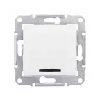 Sedna Белый Выключатель 1-клавишный с подсветкой 10А (сх.1) | SDN1400121 | Schneider Electric